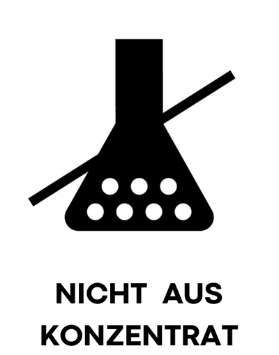 Nicht aus Konzentrat Logo