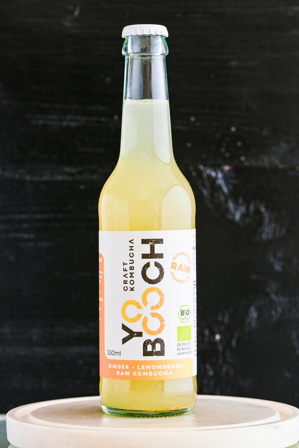 Ginger Lemongrass Raw Bio Kombucha