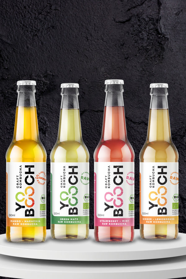 YO BOOCH Sample Pack Raw Bio Kombucha