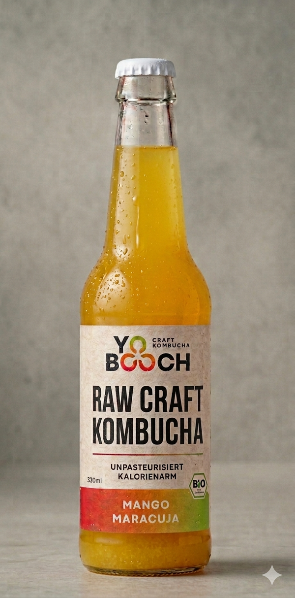 Mango Maracuja Raw Bio Kombucha